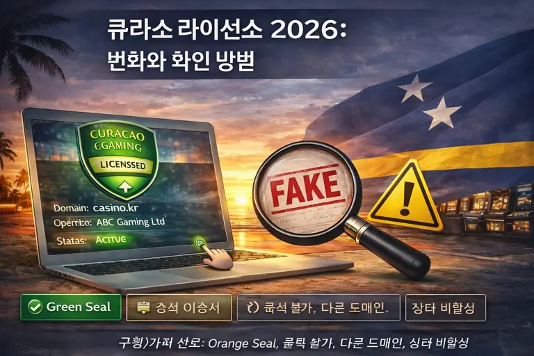 2026년 카지노 라이선스 확인: Curaçao eGaming Green Seal, 공식 인증서, 도메인 및 상태 확인