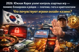 Южная Корея в 2026 усиливает контроль азартных игр: платежи, счета и криптопотоки